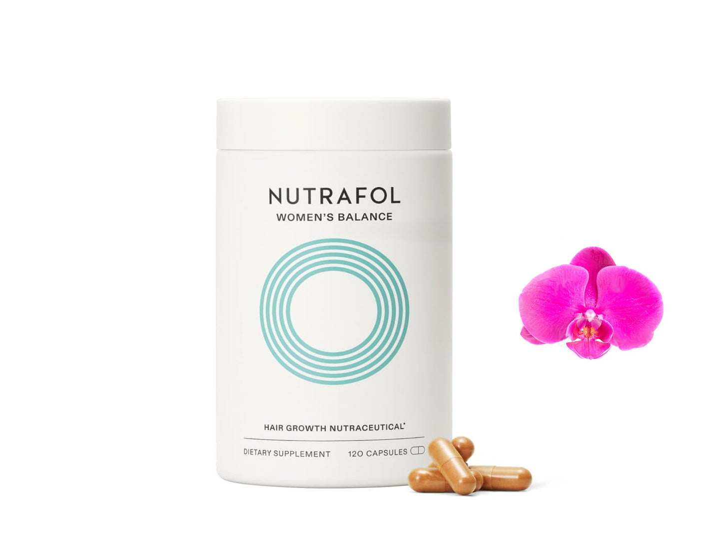 Nutrafol Women's Balance Hair Growth Nutraceuticals Dietary Supplement 120 Capsules