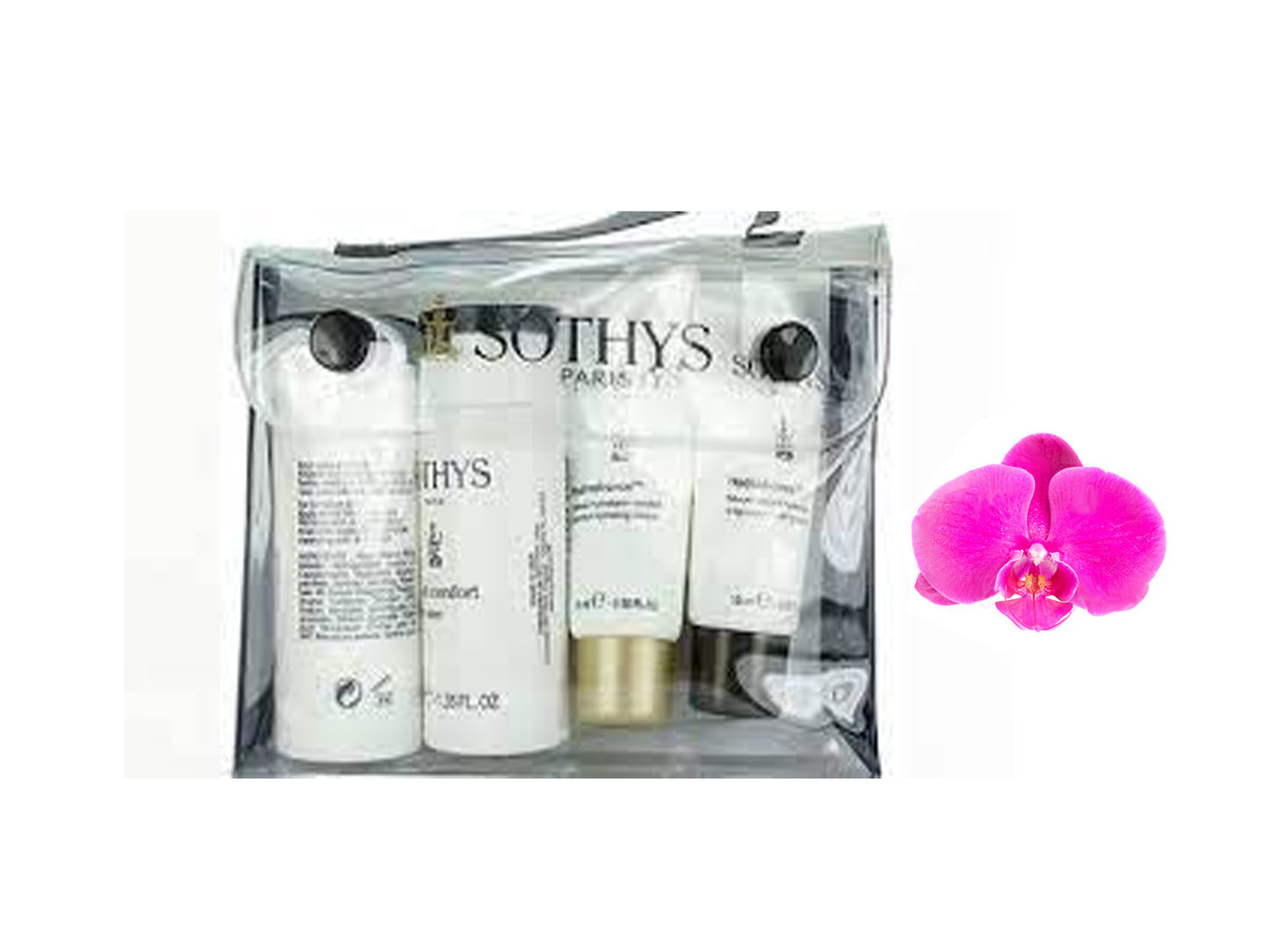 Sothys Sensitive Trial Kit 4 Products( soothing cleanser, lotion, serum, cream)