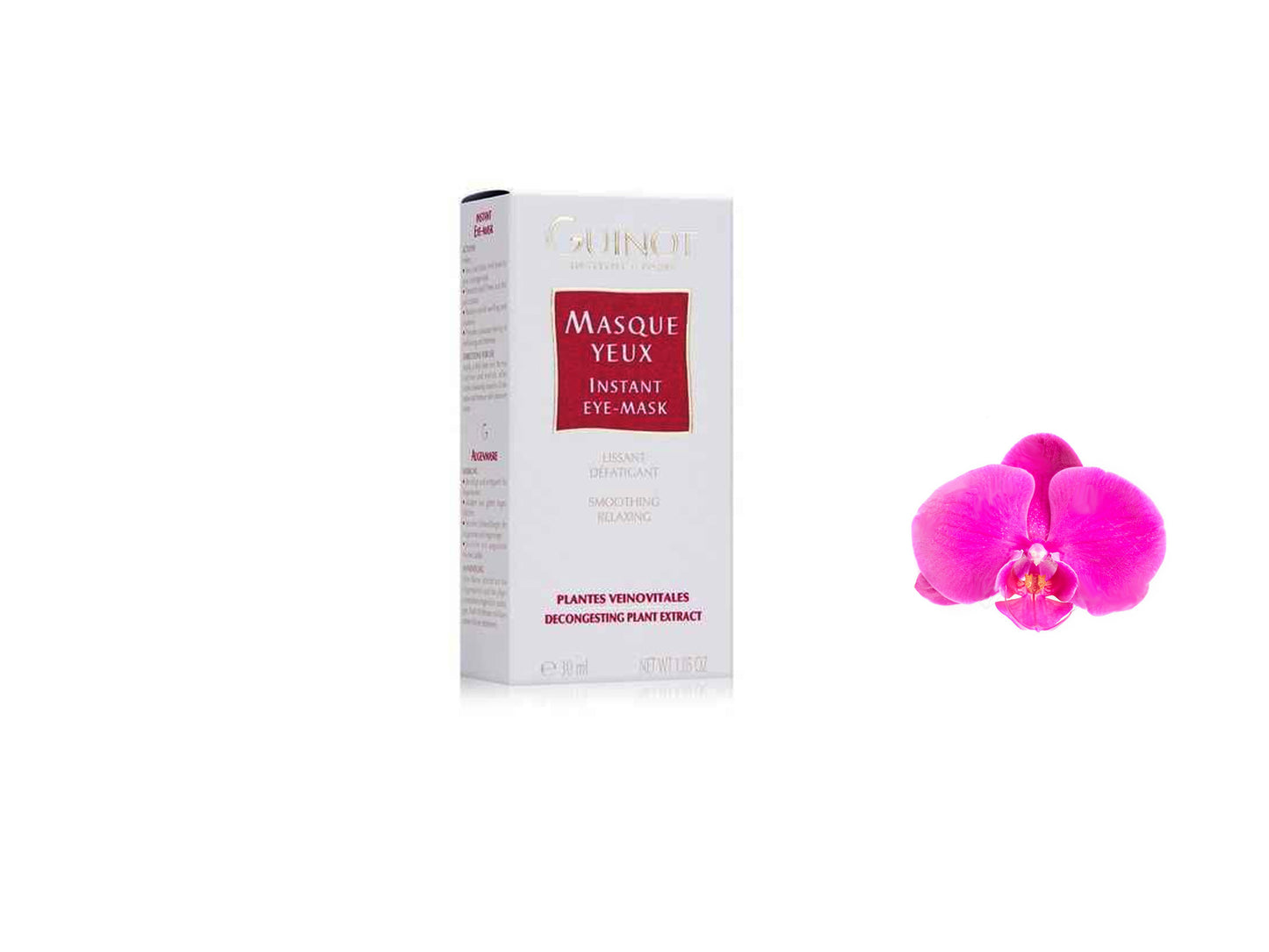 Guinot Masque Yeux Intant Eye Mask Lissant Defatigant Smoothing Relaxing 30ml /1.05oz Prof