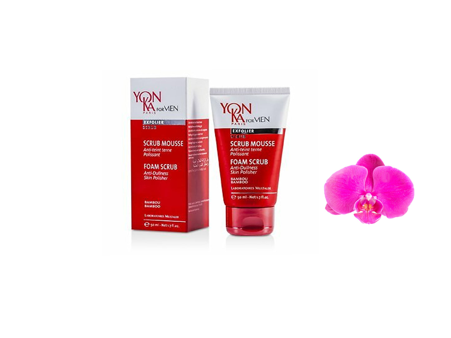 Yonka For Men Foam Scrub Mousse 1.7oz / 50ml Fresh New